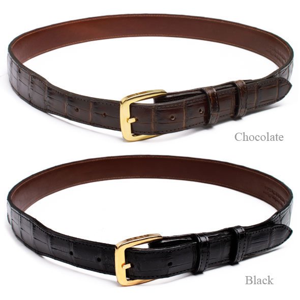 楽天市場】ブラックジャック BLACK JACK ベルト ワニ革 アリゲーター