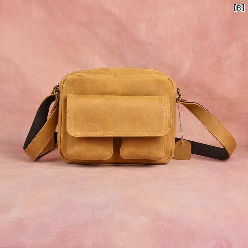 楽天市場】ショルダーバッグ メンズ 鞄 第一層牛革 レザー レトロ