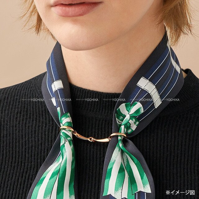 楽天市場】HERMES エルメス ツイリー用 ミニ モールズ ローズゴールド