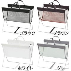 セルフワゴン メッシュ×レザー調PVC R-358 サイドワゴン 【SAKI サキ