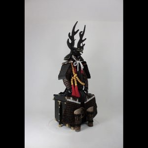 Blue lacing Ohzane Armour紺糸威金大札鎧 | Samurai Museum Shop