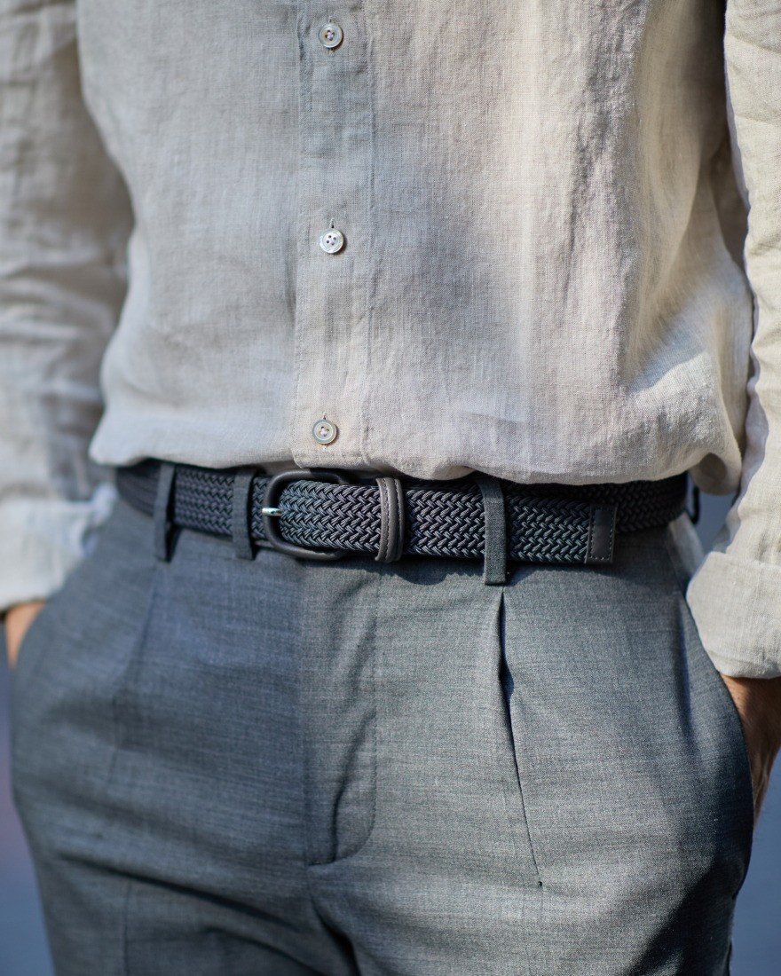 革巻き ラバーメッシュ ベルト｜Anderson's（アンダーソンズ）｜TOKYOlife