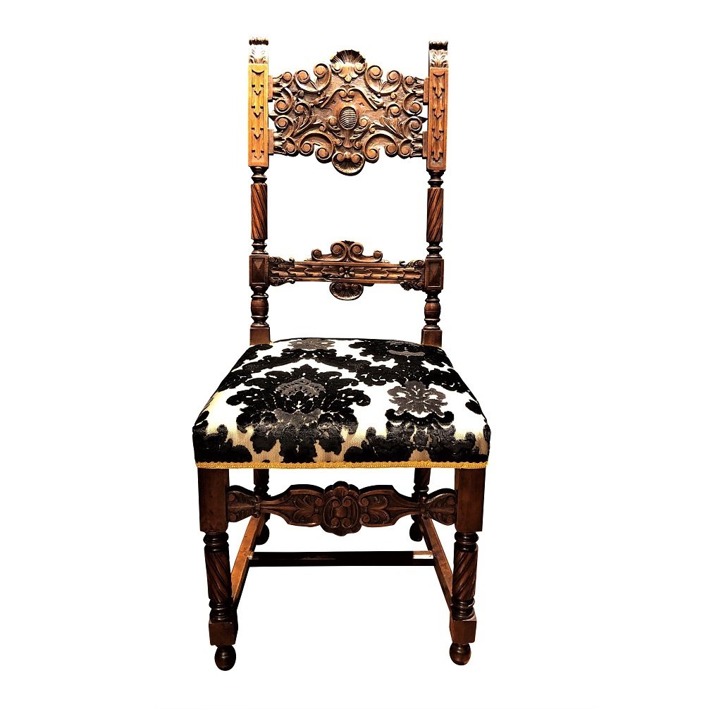 ネオルネッサンス シェル彫刻ハイバックチェア | -YUMEORI-夢織