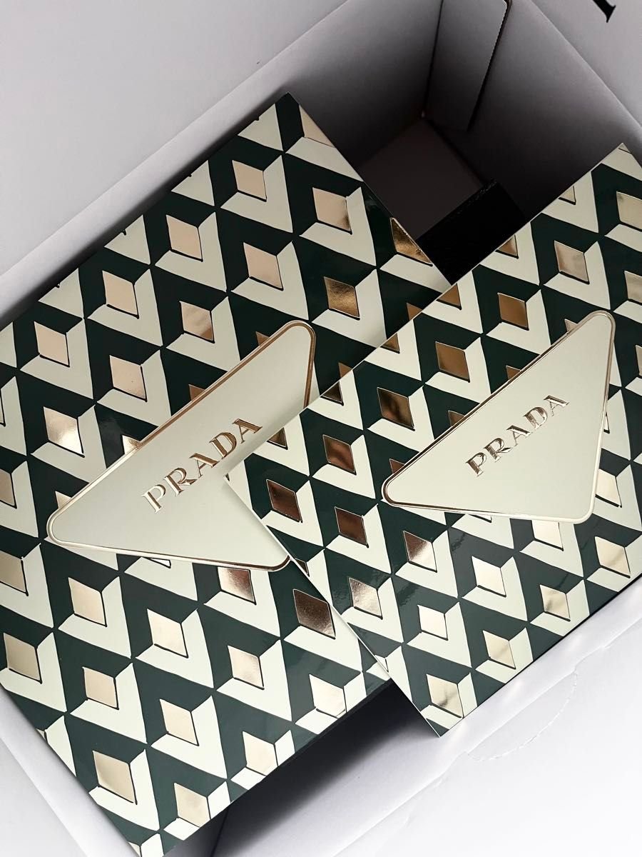 美品】PRADA BEAUTYプラダビューティー ギフトボックス ホリデー紙袋