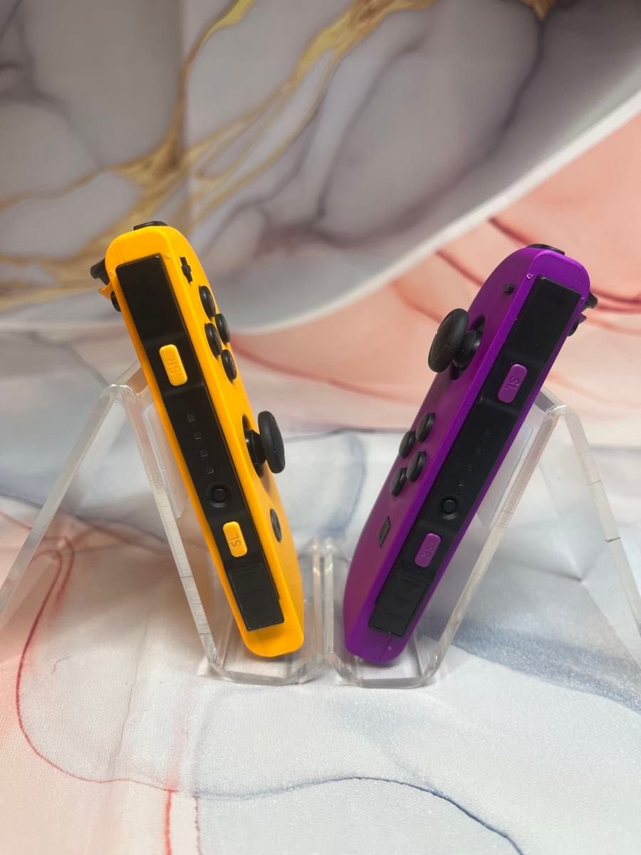 Switch ジョイコン Joy-Con 動作確認済 1セット L R （ネオンパープル