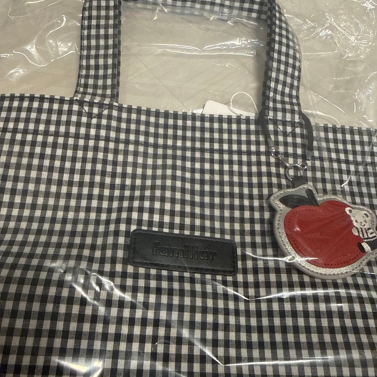 familiar ギンガムチェック トートバッグ ファミリア ギンガムチェック