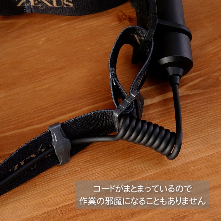 ZEXUS（ゼクサス） LEDヘッドライト ZX-R740 充電タイプ : バック