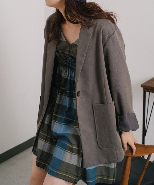 Kastane（カスタネ）の「【2WAY】チェックキャミチュニック