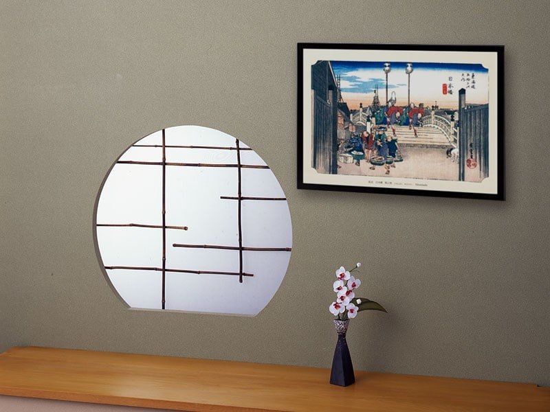 歌川広重 『東海道五十三次』 五十五図完全コレクション B4サイズ 額付