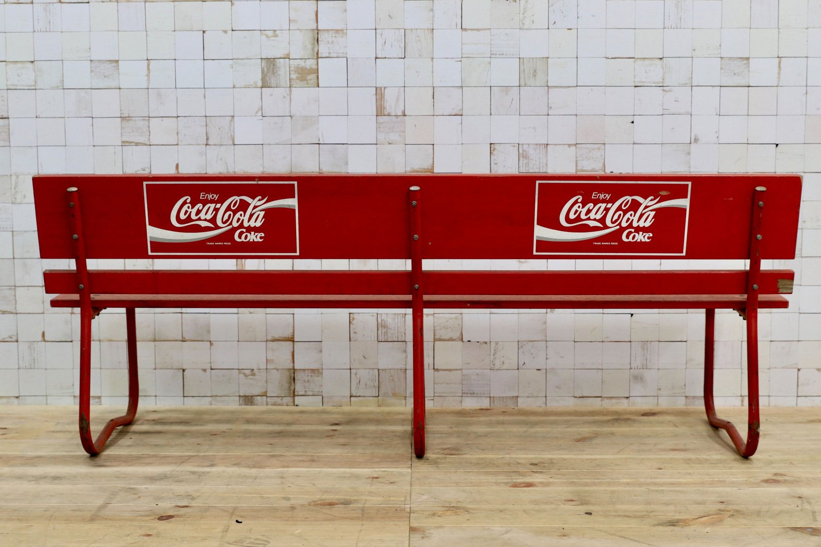GMIS202◯コカコーラ ベンチ 長椅子 昭和レトロ ビンテージ 当時物