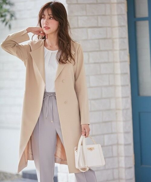 セール】 ノーカラーロングテロンチ コート （その他アウター）｜ANY