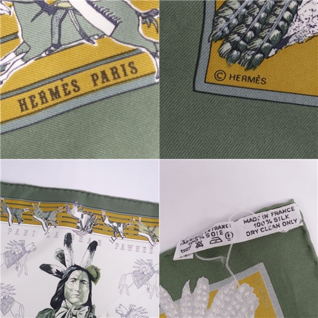 HERMES - エルメス HERMES スカーフ カレ40 PANI LA SHAR PAWNEE