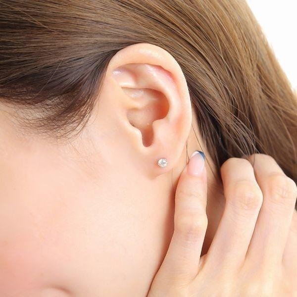 DAIYA（ダイヤ） ダイヤモンド ピアス 片耳 一粒 プラチナ レディース