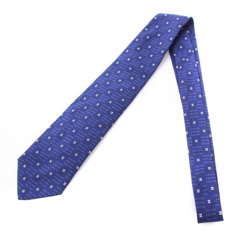 CELINE（セリーヌ） ネクタイ レギュラータイ シルク ロゴ トリオンフ