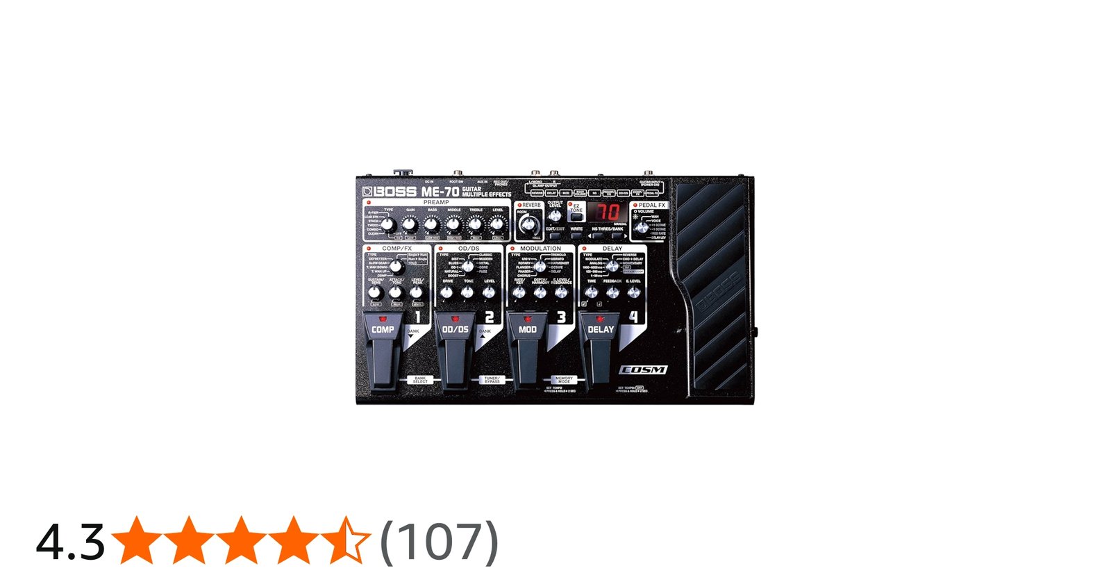 Amazon | BOSS ME-70 | エフェクター・プロセッサー | 楽器・音響機器