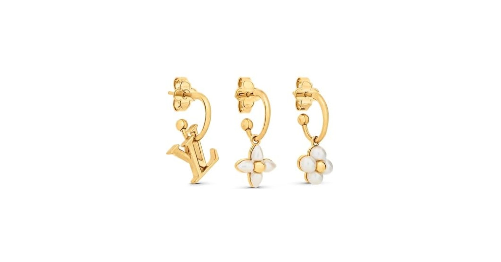 Amazon.co.jp: LOUIS VUITTON ルイ・ヴィトン ピアス・LV フローラ