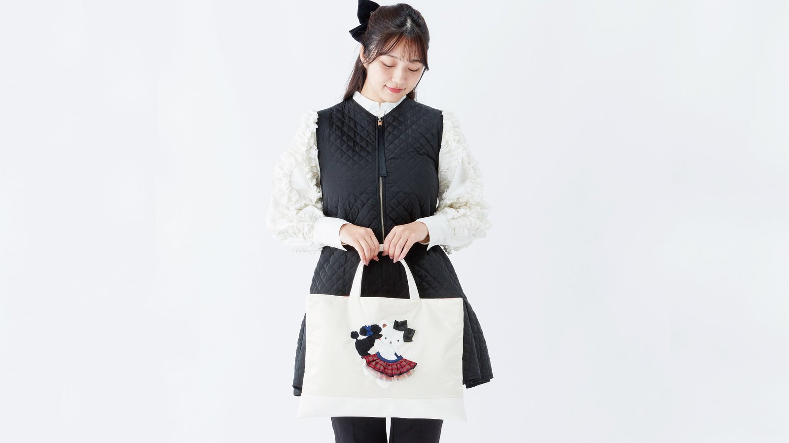 Bibiy.×familiar 初のコラボレーション ファミリアチェックのチュール