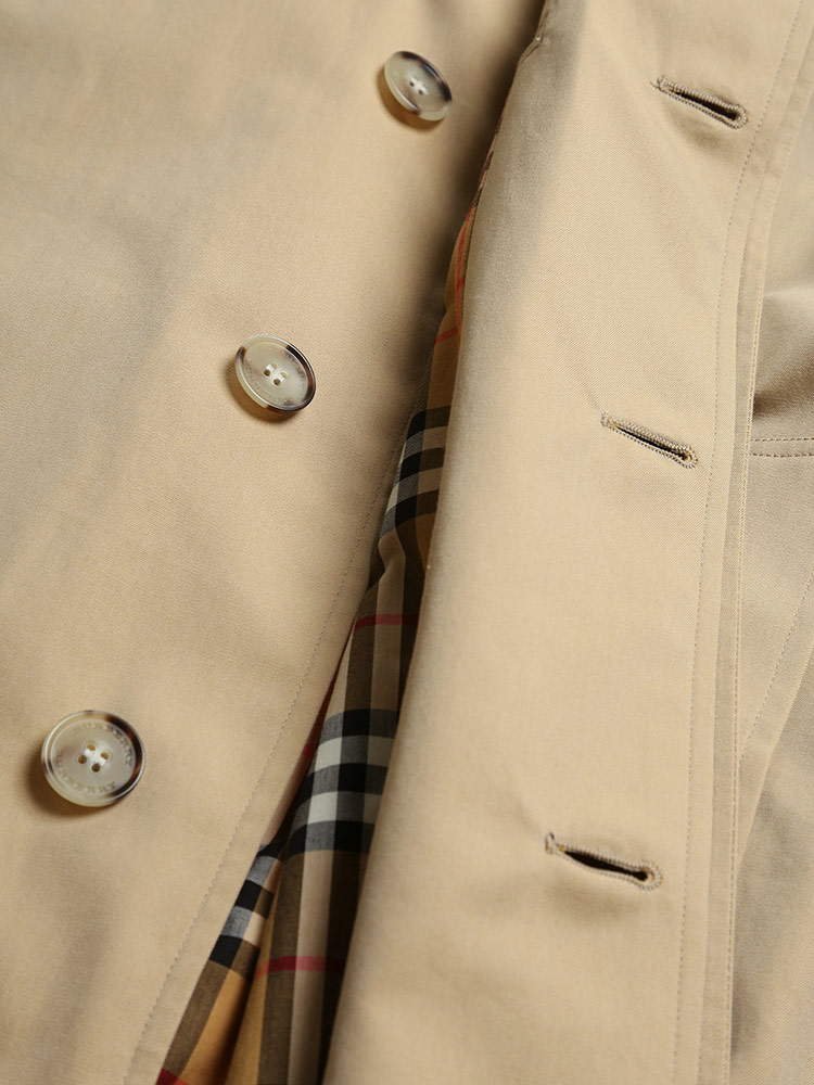 BURBERRY (バーバリー) コットン ステンカラー コート CAMDEN