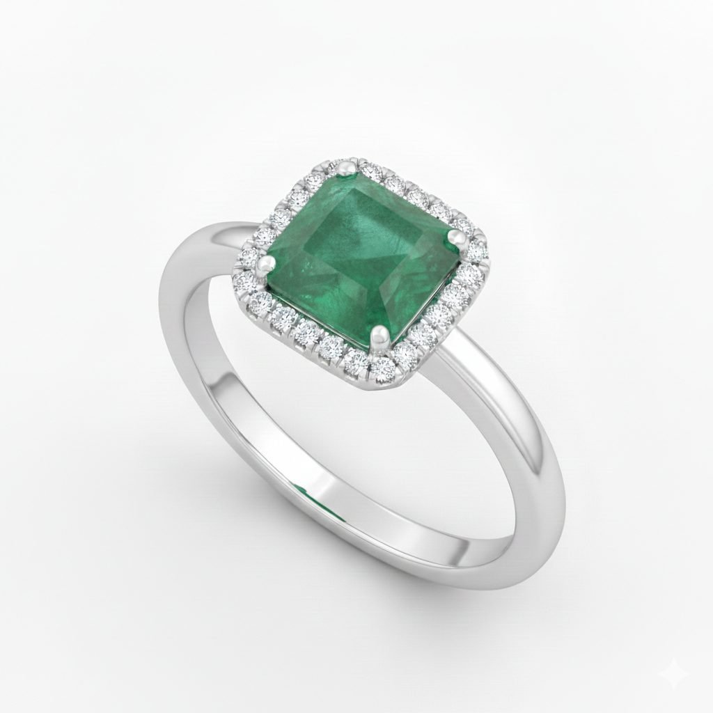 エメラルド ダイヤモンド リング Pt900の買取実績 | 買取専門店さすがや