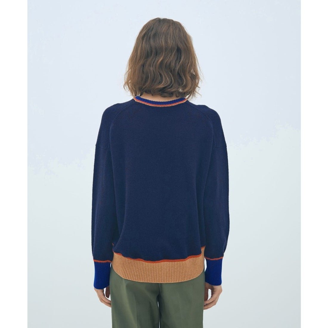 マカフィー MACPHEE NZ LAMBS クルーネックプルオーバー （68 ネイビー