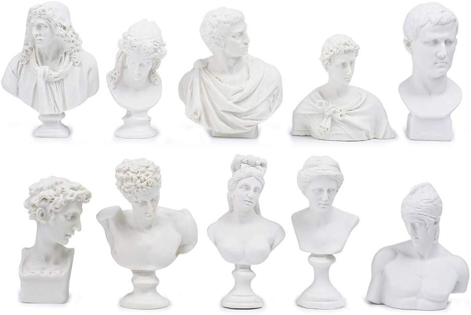 石膏像 ミニチュア フィギュア レプリカ 石膏像風 デッサン 樹脂製