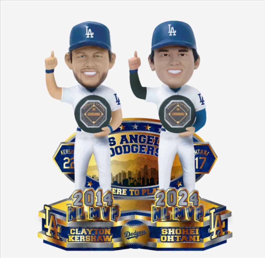 カーショウ＆大谷翔平　ナ・リーグMVP記念ボブルヘッド 世界224個限定】2024 ワールドシリーズ チャンピオン ナ・リーグ MVP