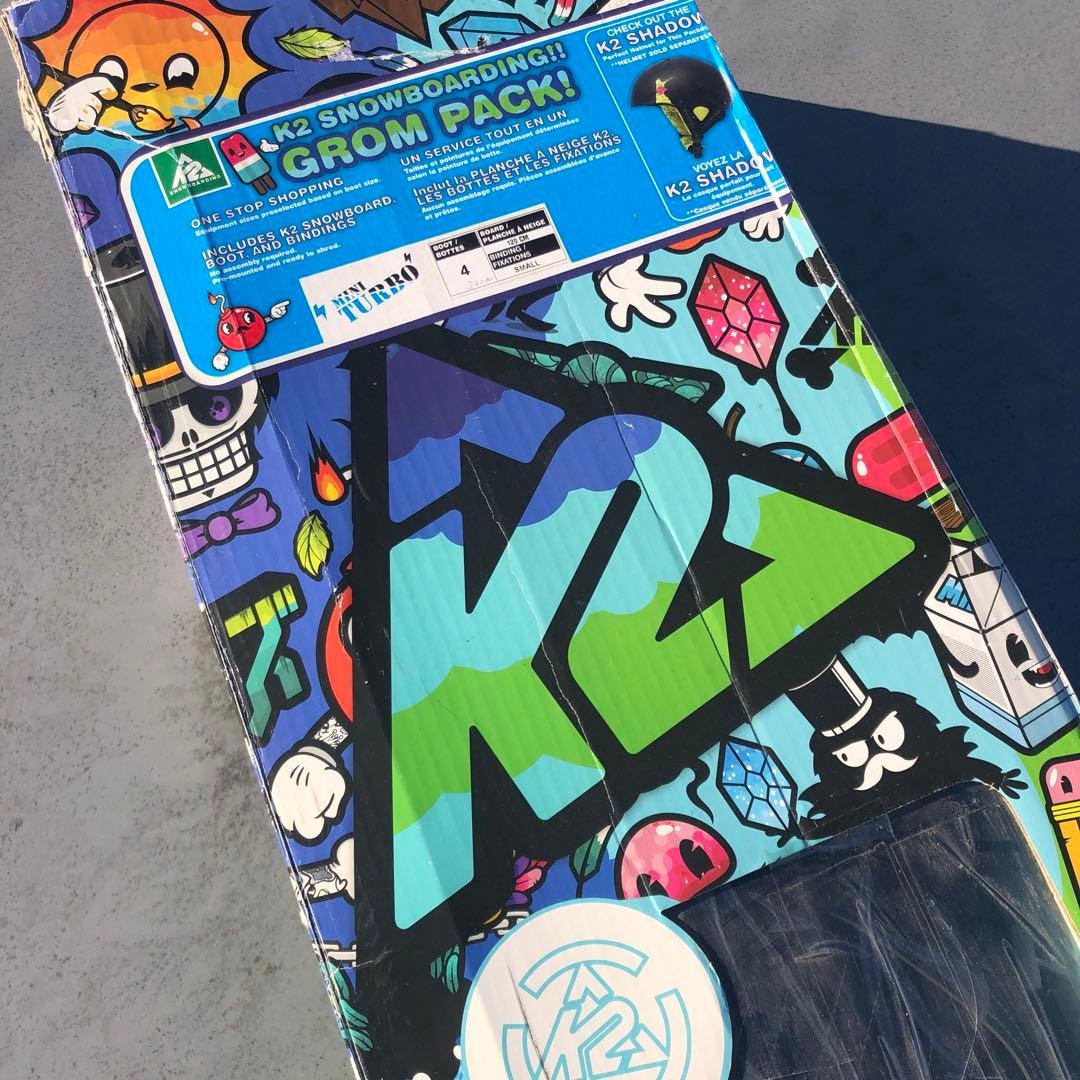 K2 Mini Turbo スノーボード　120 キッズ キッズ スノーボード3点セット】K2 MINI TURBO スノーボード ＆ K2