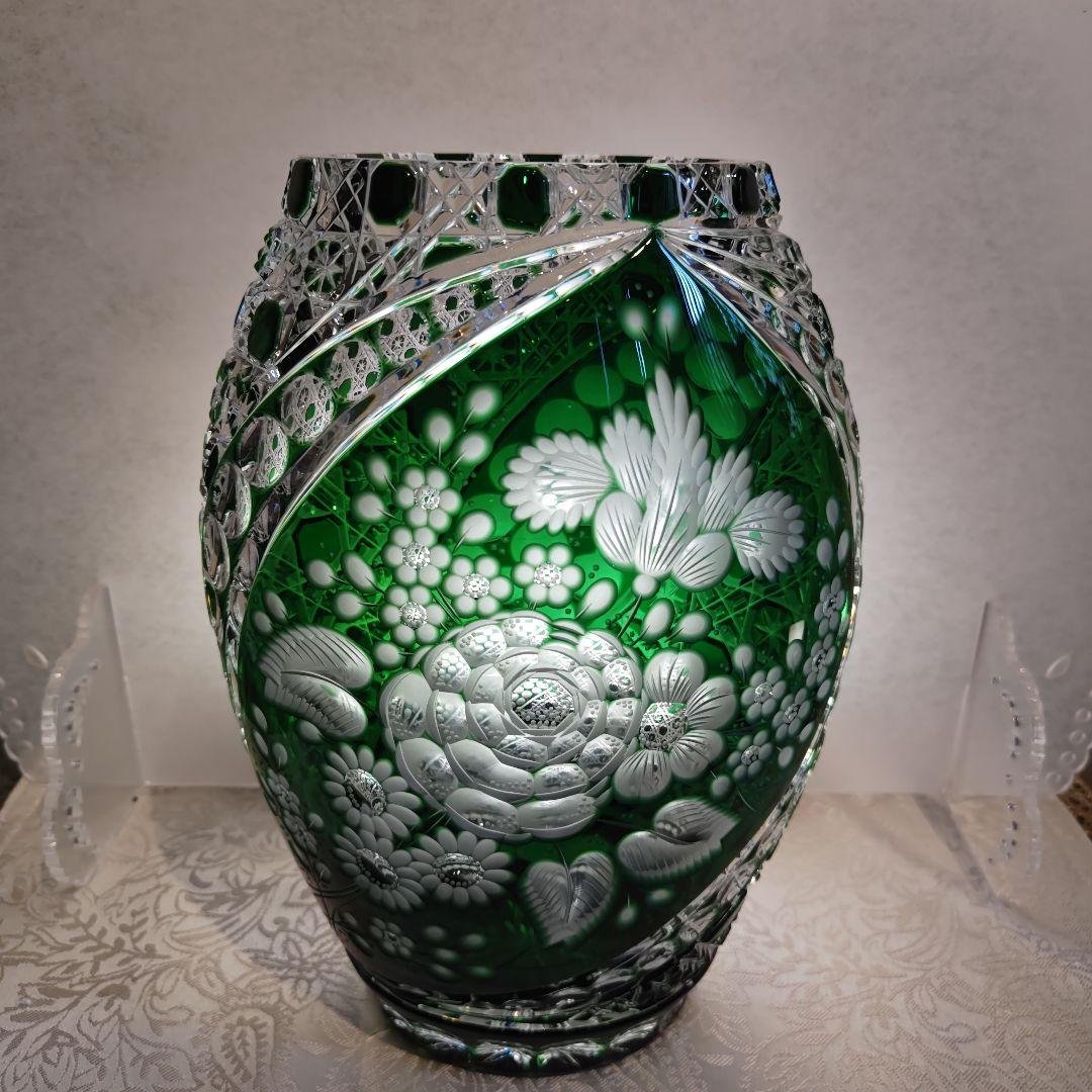 マイセンクリスタル花瓶 マイセン（Meissen） マイセンクリスタル 花瓶（レッド） 13cm MOF