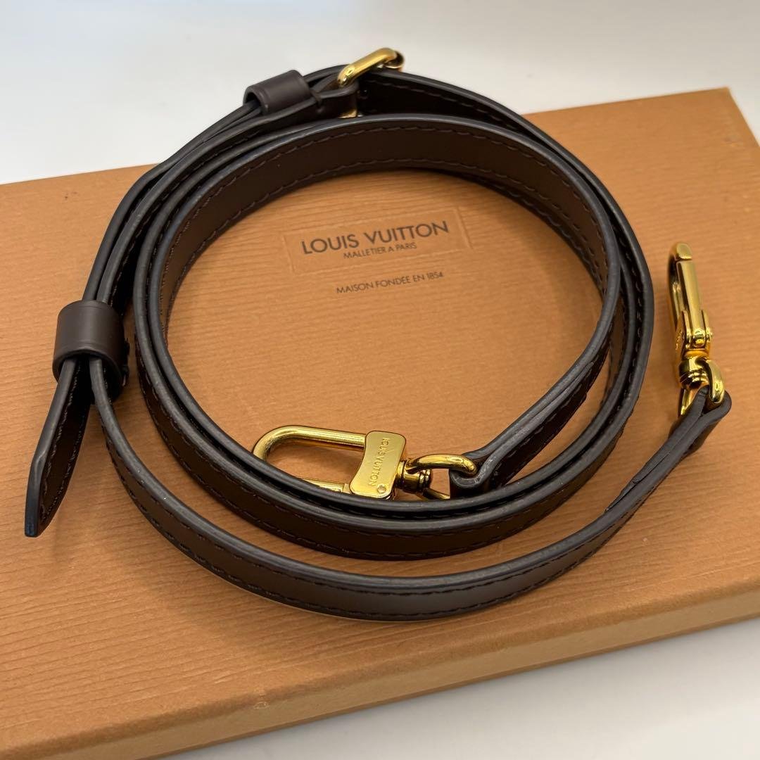 【J00276】ルイヴィトン☆ダミエ用ショルダーストラップ LOUIS VUITTON - ルイヴィトン ショルダーストラップ 幅1.6cm ダミエ用