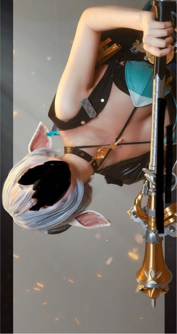 ゼンレスゾーンゼロ リュシア コスプレ Sサイズ ウィッグ 武器付き 五次元 ゼンレスゾーンゼロ コスプレ リュシア ウィッグ