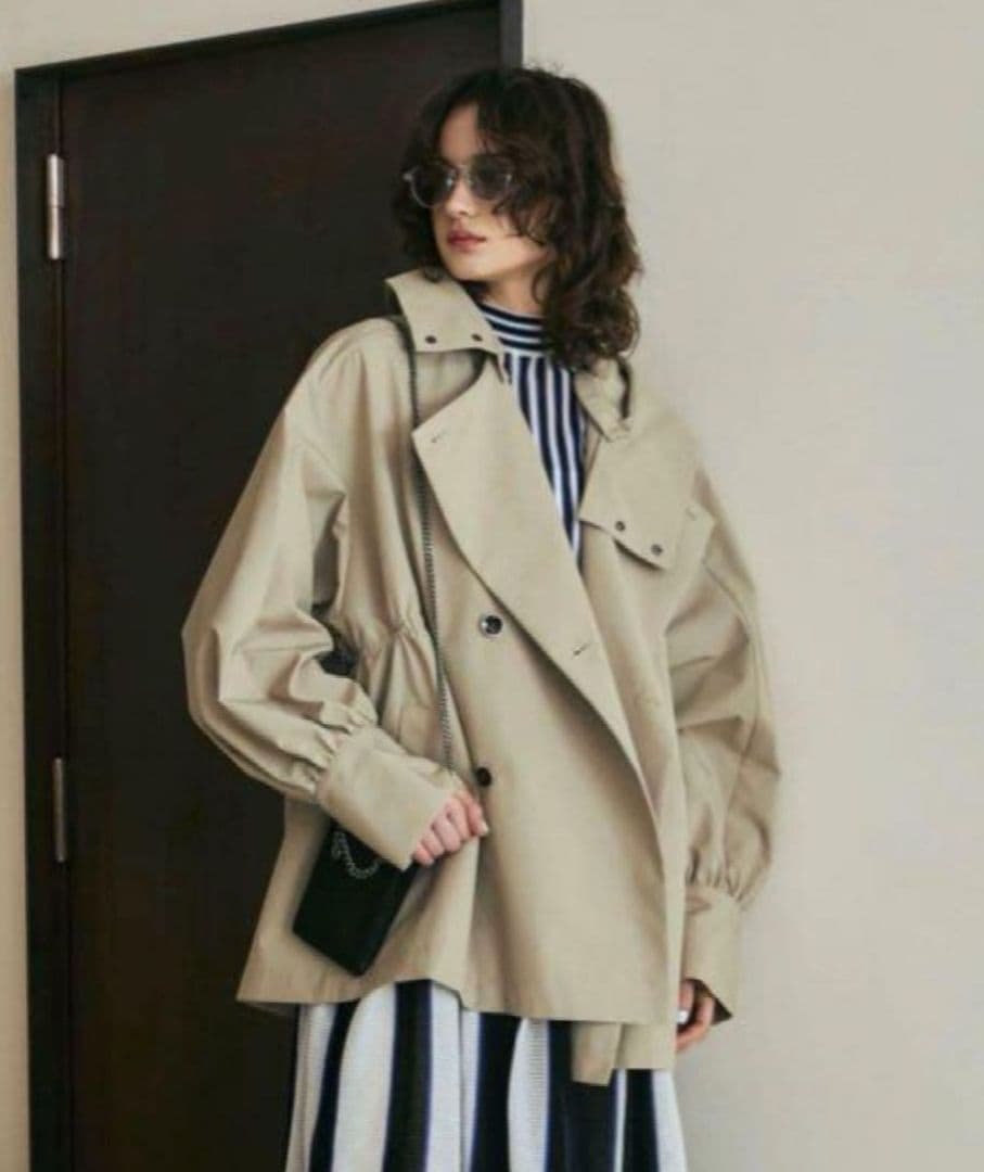 【最終価格】ACHEMENT ショートトレンチ ヴァシュモン コート VACHEMENT トレンチコート コート 「VACHEMENT/ヴァシュモン