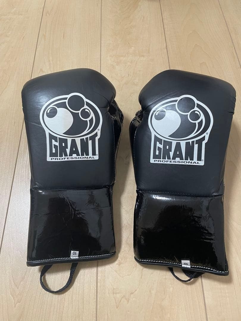 GRANT PROFESSIONAL ボクシンググローブ ブラック ファイティングロード Co.Ltd（FIGHTING ROAD CO.LTD）（キッズ