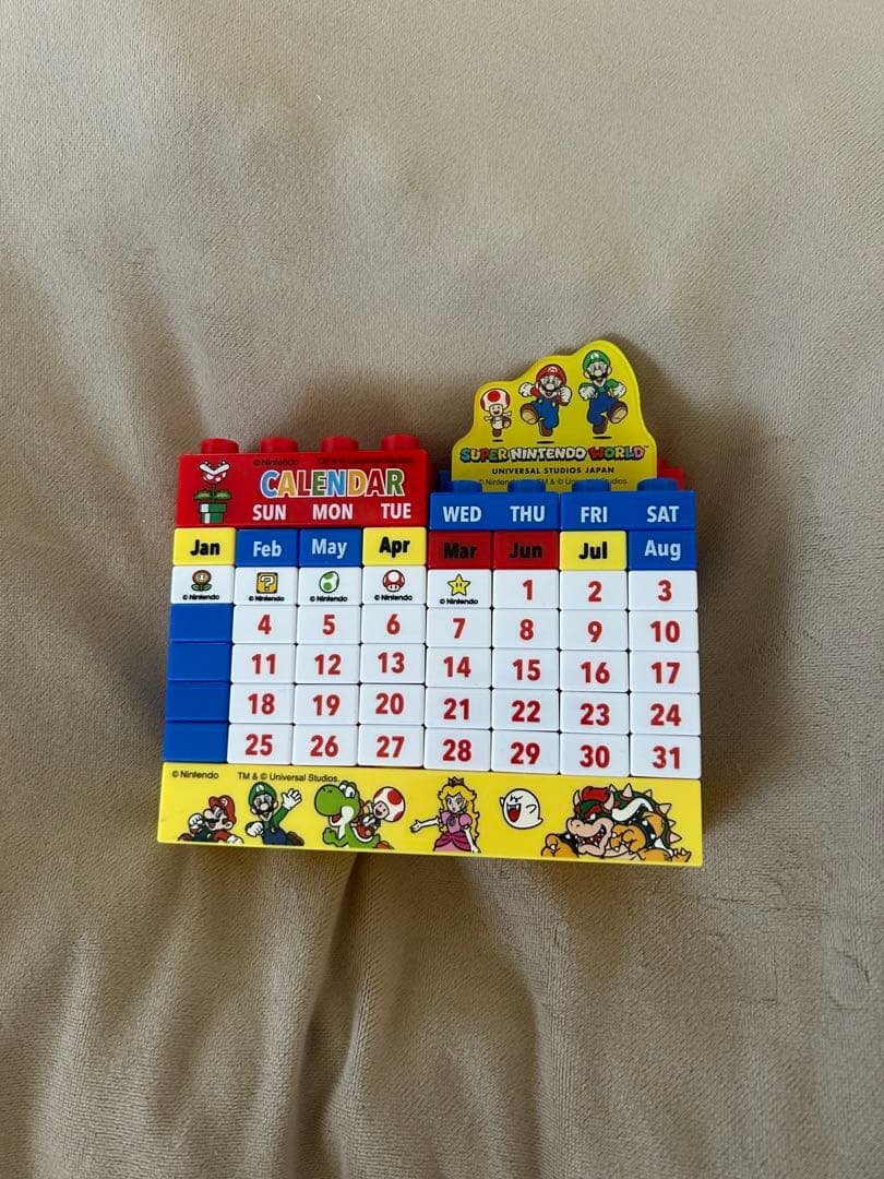 スーパーマリオ ブロックカレンダー - メルカリ