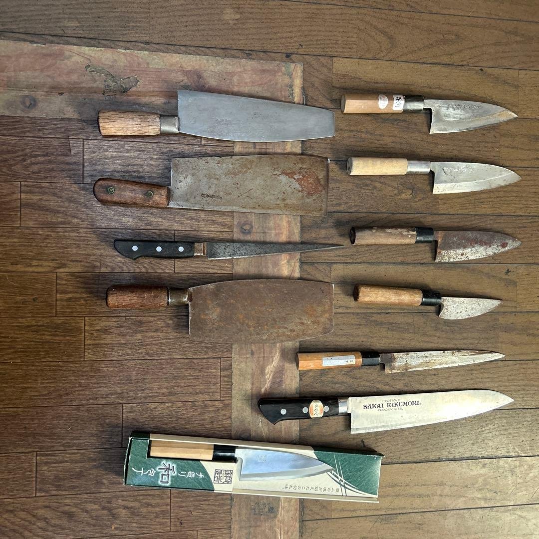 un　包丁11本 美しい霞模様のダマスカス包丁】UN-RYU 雲竜 ミドル三徳包丁 15cm 日本