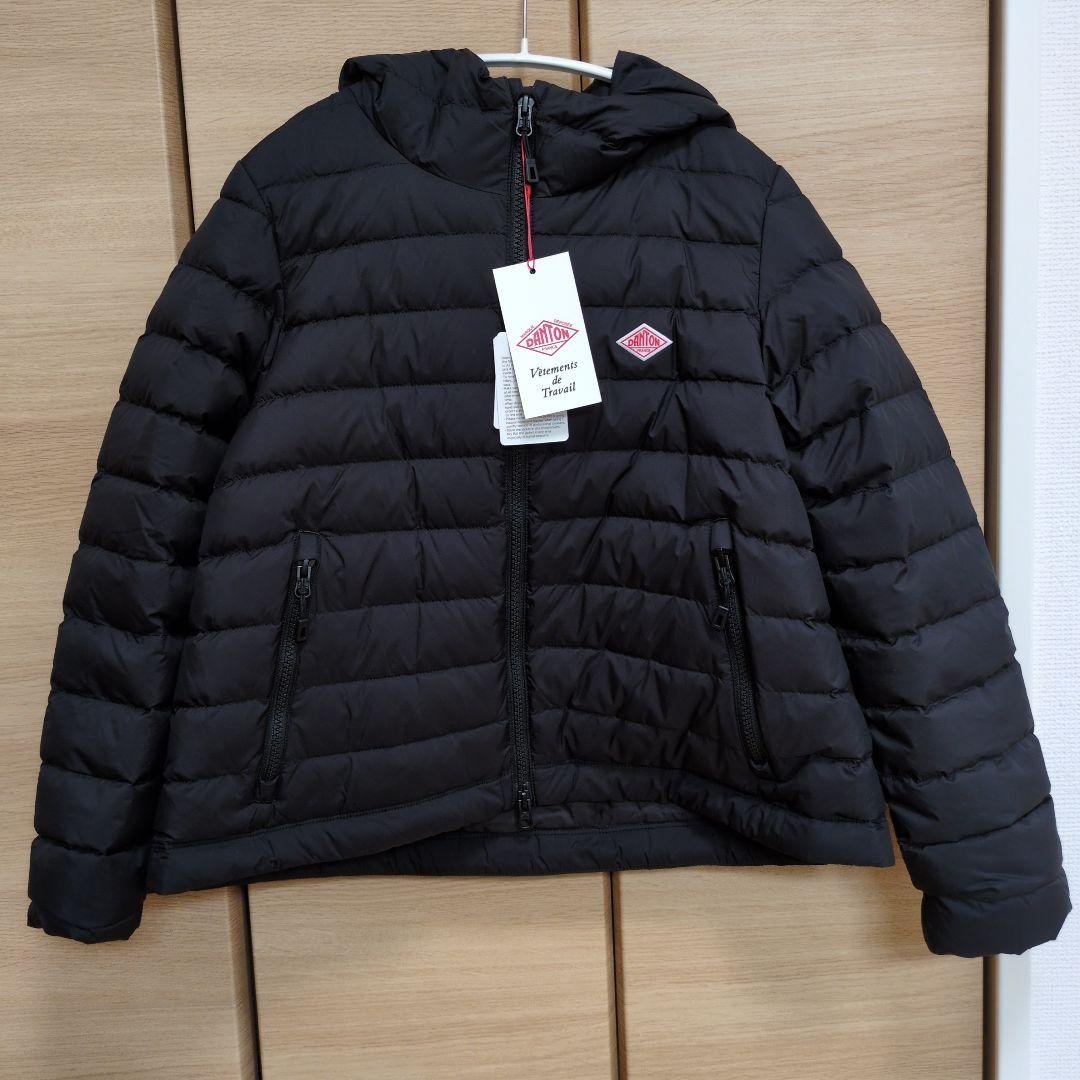 DANTON 　フード付ダウンジャケット XS　ブラック 楽天市場】30%OFF♪ レディースXS ダントン タッサー生地 ノーステッチ
