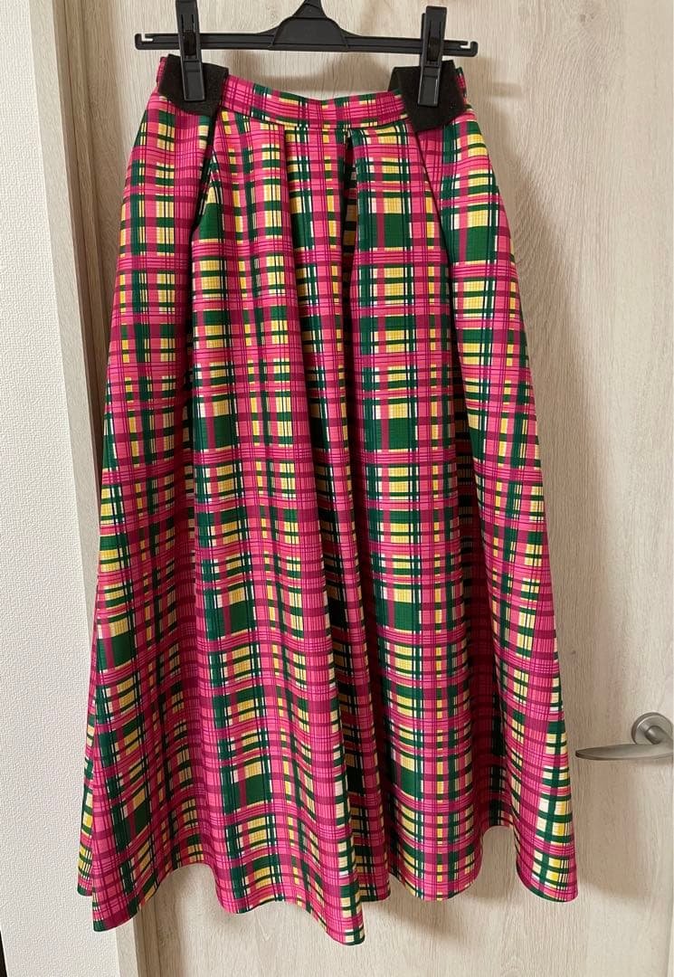 【新品未使用・お買い得】ツルバイマリコオイカワ/スカート/サイズ ツル バイ マリコ オイカワ】ギンガムチェックのスカート｜矢野未希子