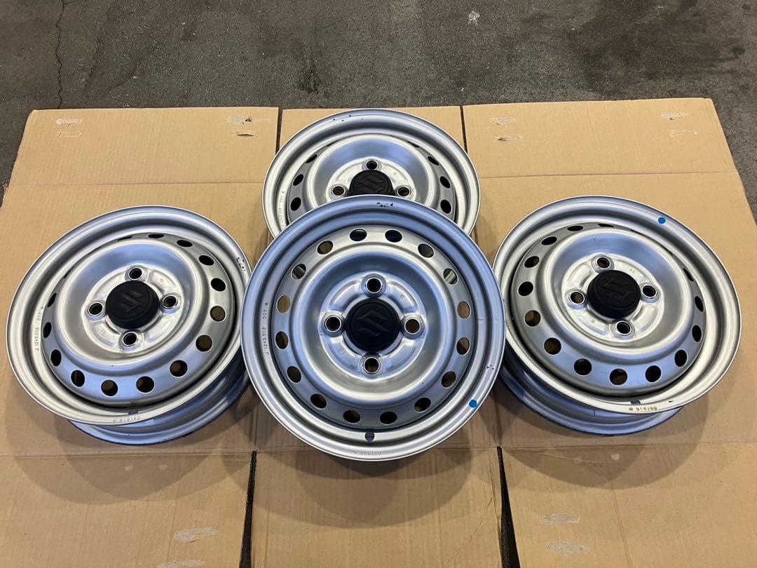 送料込 スズキ 純正 スチール ホイール 12インチ 4本 C 激安 4本セット】スズキ 純正 スチールホイール 鉄ホイール 鉄チン