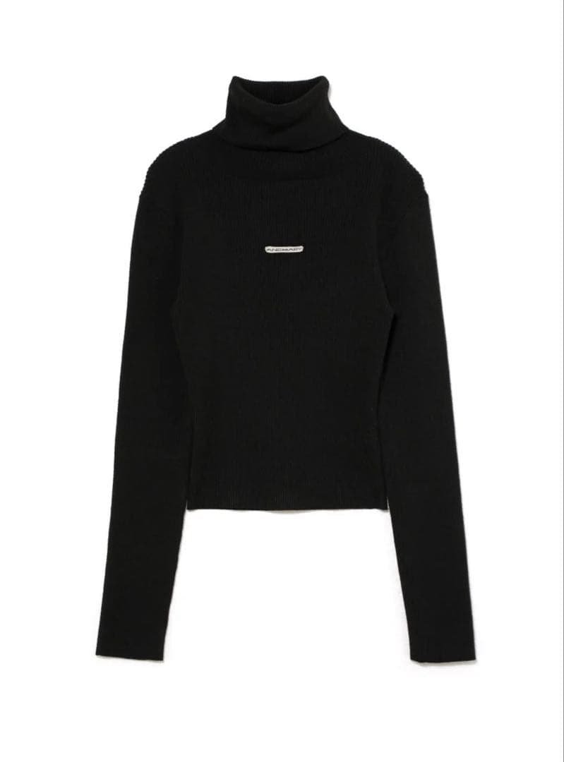 andmary Mary turtle knit tops ブラック ANDMARY】Mary turtle knit tops