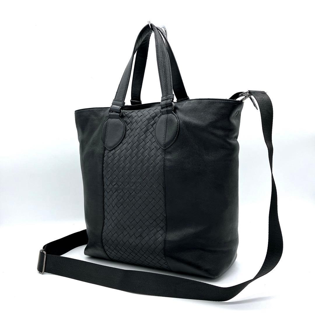 【BOTTEGA VENETA】2wayバッグ　イントレチャート　レザー　黒色 楽天市場】ボッテガヴェネタ バッグ メンズ イントレチャート ビジネス